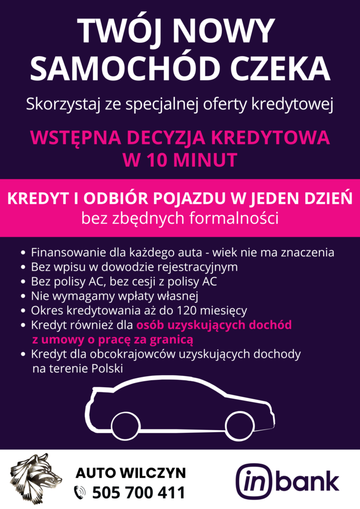 Finansowanie samochodu Inbank — Auto Wilczyn